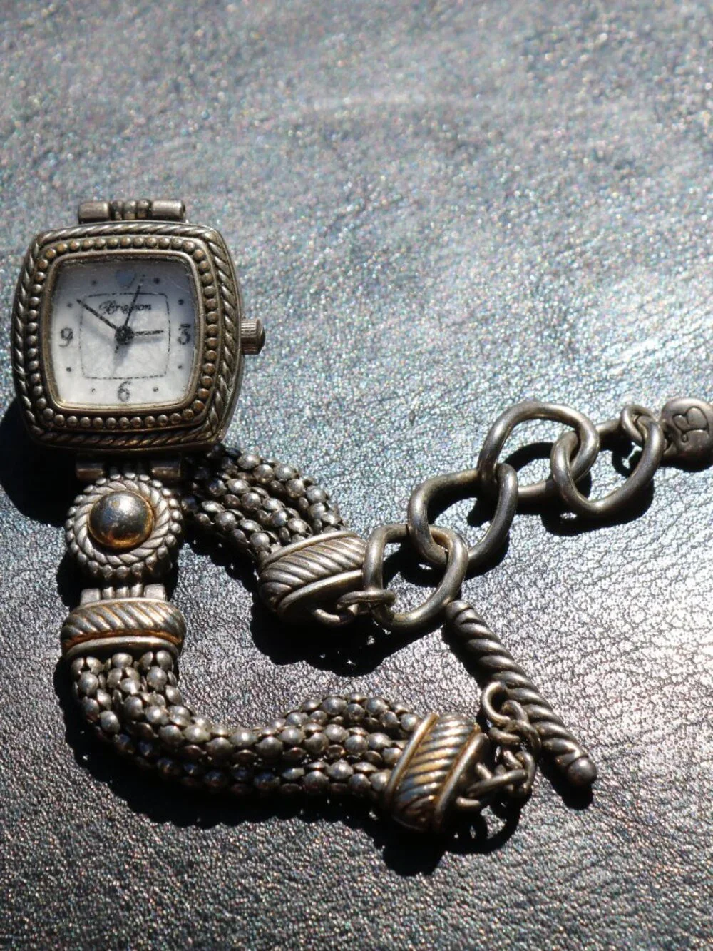 Brighton Tuscany Two Tone Gold & Silver Toggle Wrist Watch